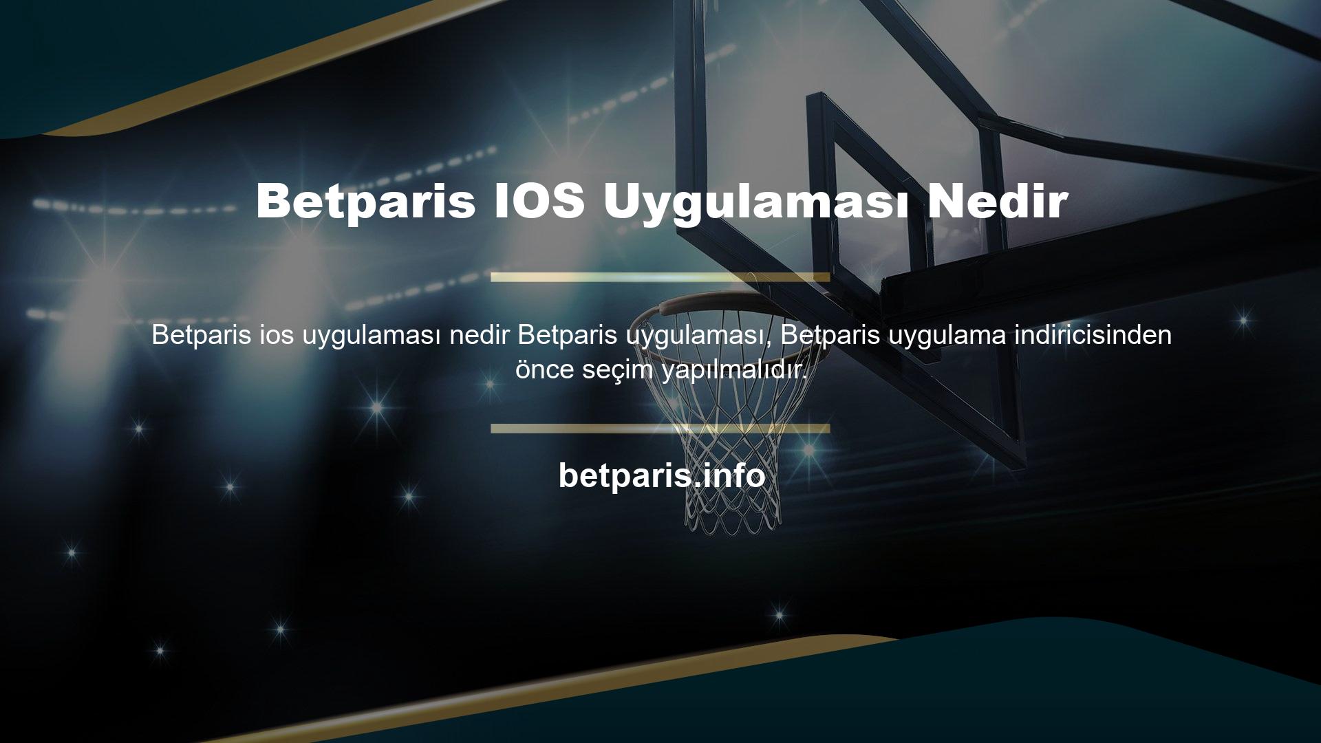 Betparis, IOS uygulaması olan bir masaüstü bilgisayardır